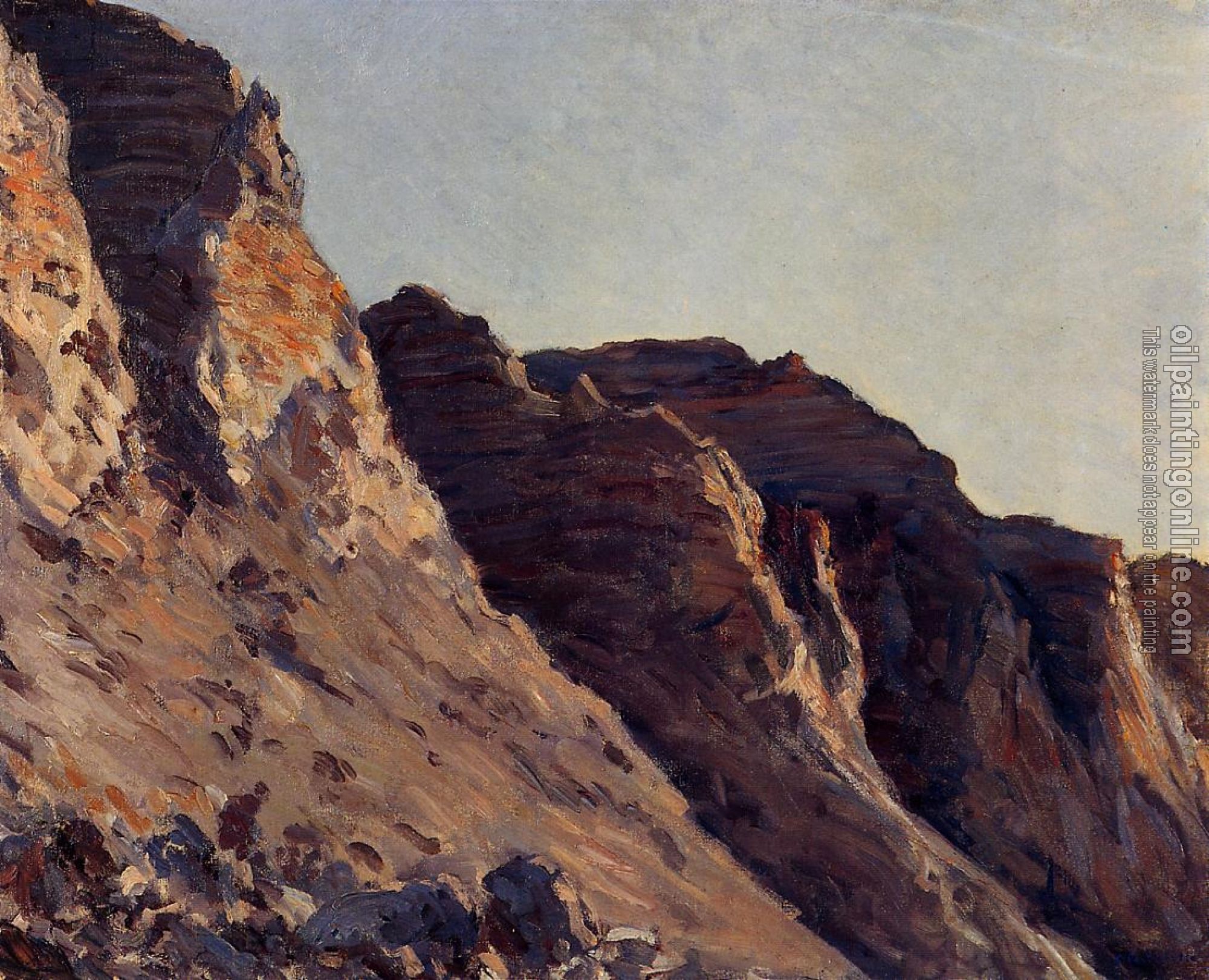Gustave Caillebotte - Cliff at Villers sur Mer